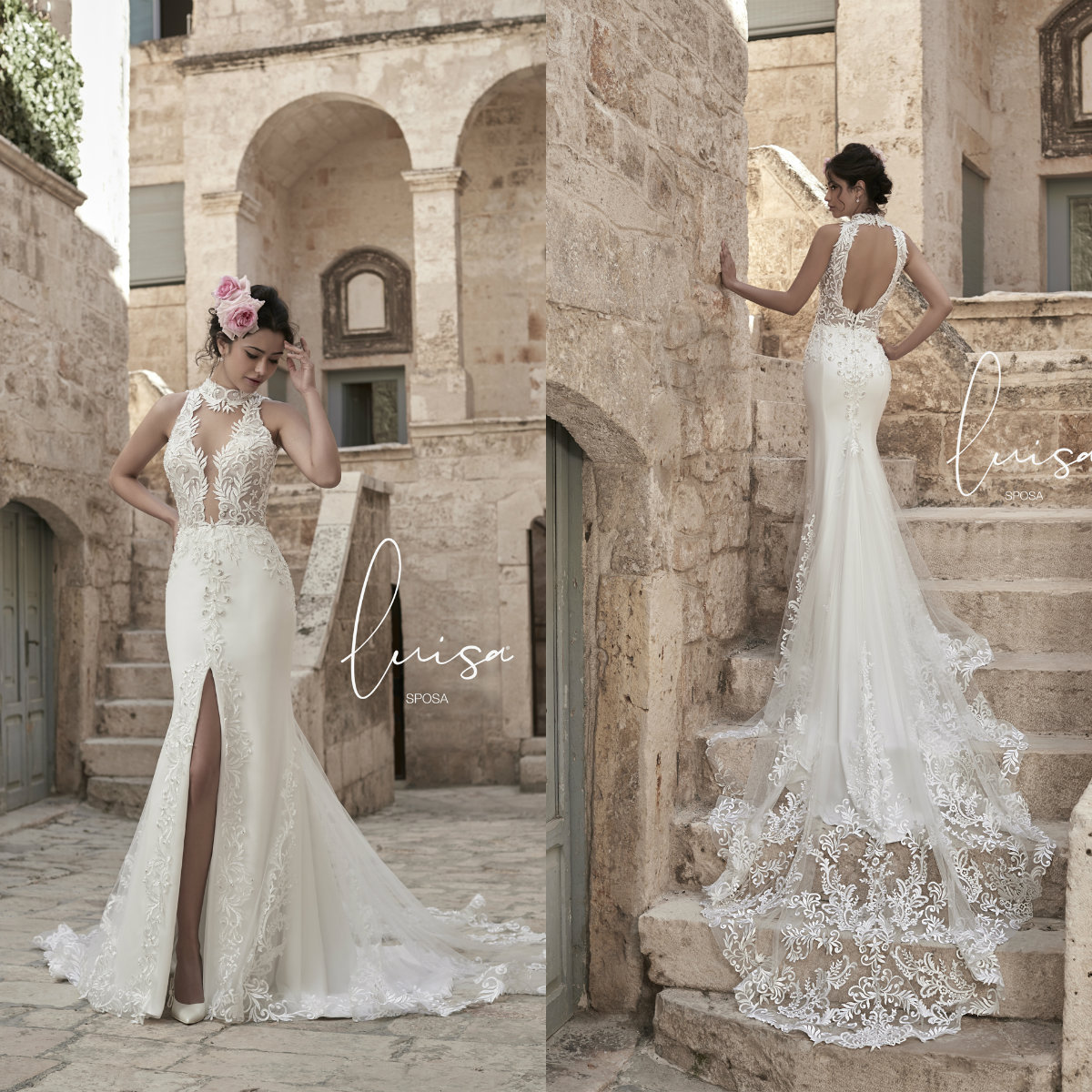 2020 Lace Mermaid Wedding Dresses Appliques High Neck Hollow Back Beach Wedding Dress Bridal Gowns Beads Front Split Robes De Mariée, Fuchsia
2020 Lace Mermaid Wedding Dresses Appliques High Neck Hollow Back Beach Wedding Dress Bridal Gowns Beads Front Split Robes De Mariée, Fuchsia