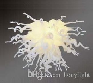 Modern White Glass Chandelier Lamps Samll Size LED Pendant Light for Home Hotel Wedding Decorations Local Warehouse