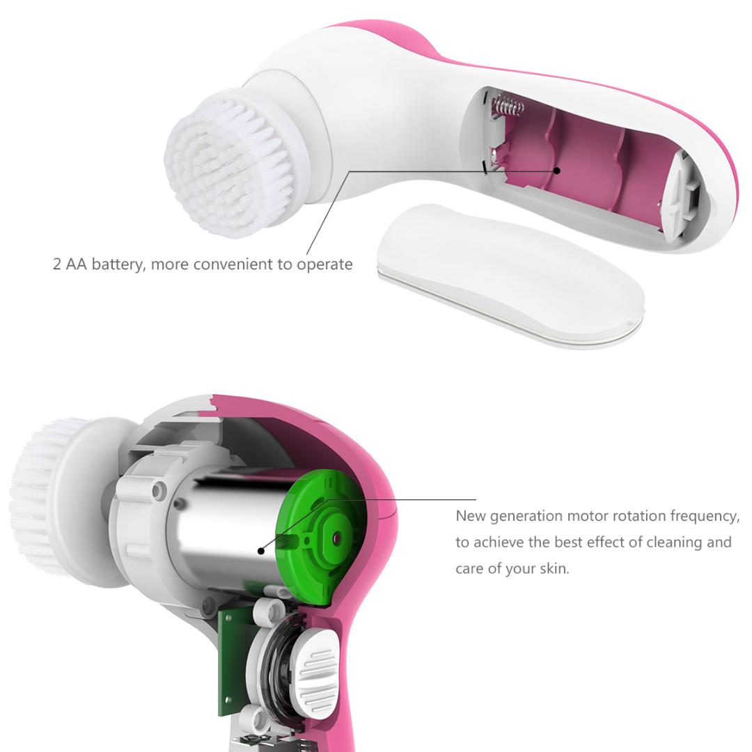 Face Cleansing Brush Electric Face Cleaner Wash 7 IN 1 Machine Spa Skin Care Massager Cleaning Facial Cleanser Tools