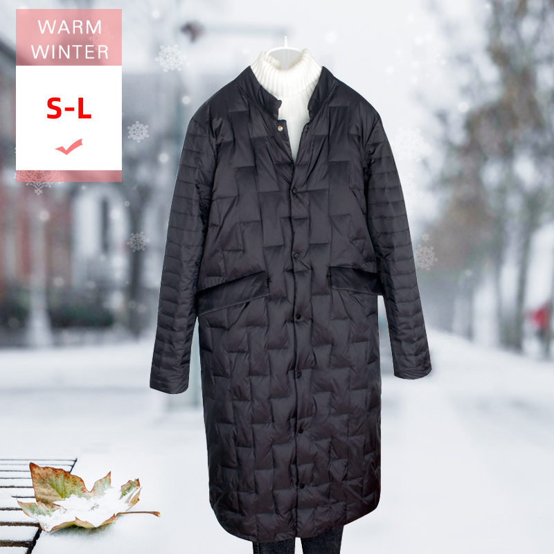 Fashion Winter Long White Duck Down Coat Female Ultra Light Single Breasted Slim Thin Soft Down Jacket Warm Windproof Outwear, Beige
Fashion Winter Long White Duck Down Coat Female Ultra Light Single Breasted Slim Thin Soft Down Jacket Warm Windproof Outwear, Beige