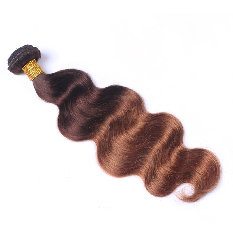 Indian Virgin Human Hair Extensions 3 Pieces/lot 4/30 Ombre Hair Wefts Body Wave 3 Bundles T4/30 Dyed Color