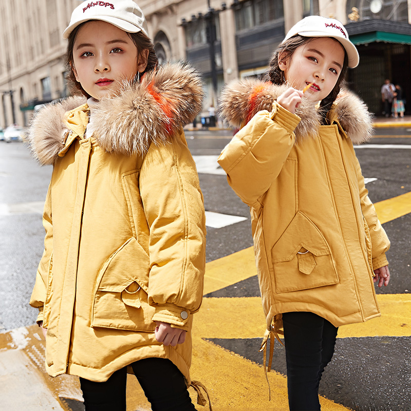 Winter Down Jacket for Girls Clothes Real Fur Hooded Russian Winter Coat 2020 New Children Outerwear Teenage Clothing, Beige
Winter Down Jacket for Girls Clothes Real Fur Hooded Russian Winter Coat 2020 New Children Outerwear Teenage Clothing, Beige