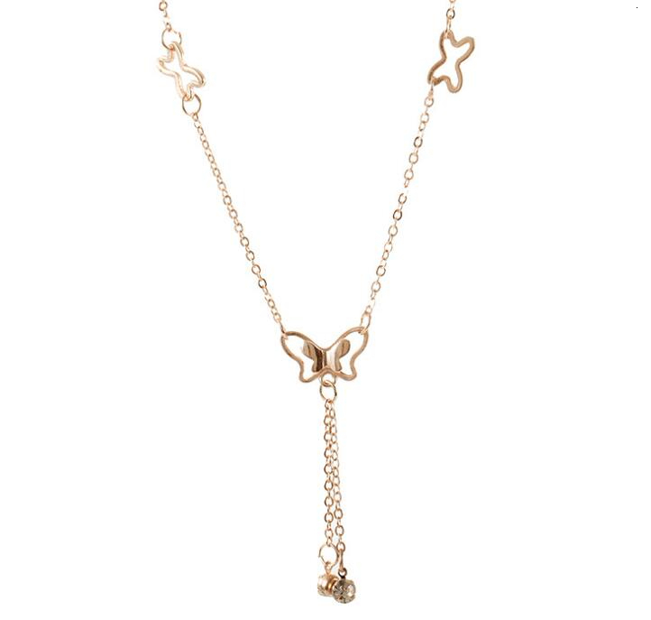 Temperament butterfly single drill tassel anklet female Korean fashion accessories wholesale free shipping
