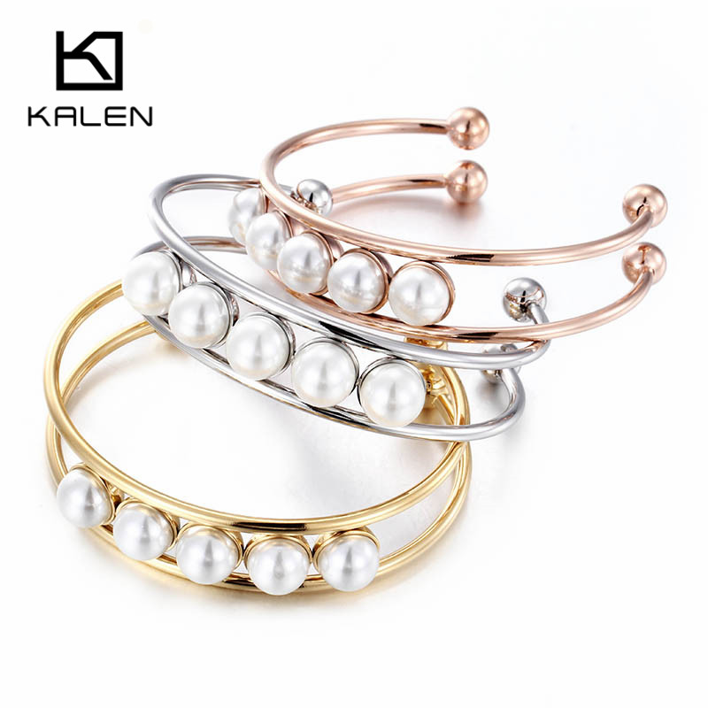 Imitation Pearl Charm Bracelet Women Stainless Steel Tri-Color Gold/Silver Bracelet Elegant Jewelry
Imitation Pearl Charm Bracelet Women Stainless Steel Tri-Color Gold/Silver Bracelet Elegant Jewelry