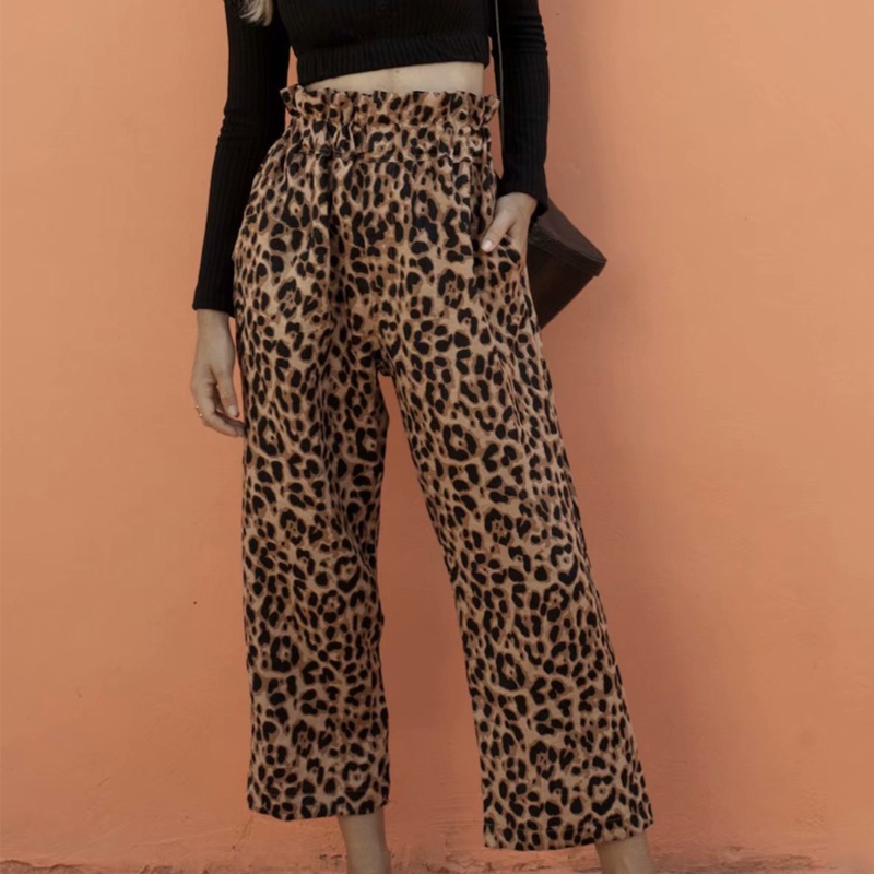 Winter loose pants trousers for women 2018 Autumn high waist casual Women' pants suede leopard wide leg female nine, As picture
Winter loose pants trousers for women 2018 Autumn high waist casual Women' pants suede leopard wide leg female nine, As picture