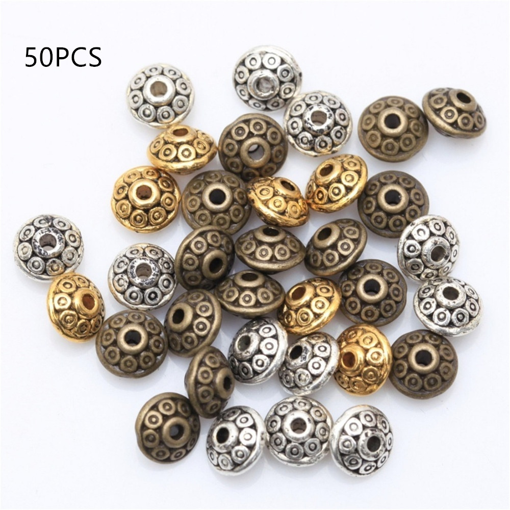 50PCs Dia.6mm Tibetan Metal Beads Antique Gold Silver Oval Shape Loose Spacer For Jewelry Making DIY Bracelet Crafts Other
50PCs Dia.6mm Tibetan Metal Beads Antique Gold Silver Oval Shape Loose Spacer For Jewelry Making DIY Bracelet Crafts Other