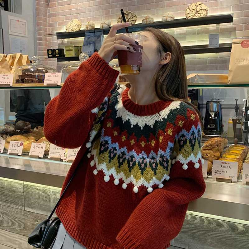 Poncho Cardigan Feminino Autumn Acrylic And Winter 2019 New Korean Thickened Christmas Sweater Women's Loose Fit Pullover Top, See chart
Poncho Cardigan Feminino Autumn Acrylic And Winter 2019 New Korean Thickened Christmas Sweater Women's Loose Fit Pullover Top, See chart
