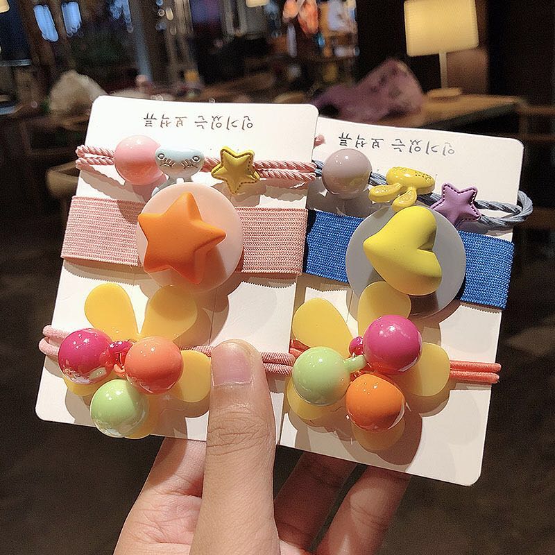 3 pieces / set of cute cartoon stars flowers elastic bb clip headband girls fashion sweet hair rope children jewelry accessories, Ha073-1
3 pieces / set of cute cartoon stars flowers elastic bb clip headband girls fashion sweet hair rope children jewelry accessories, Ha073-1
