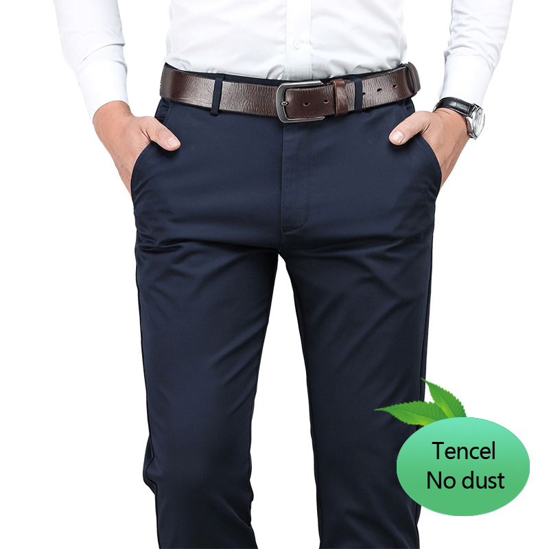 Plus Size 40 42 44 Men's Tencel Casual Pants Not Ash High Quality Fashion Business Straight Elastic Trousers Male Brand Clothes, Black
Plus Size 40 42 44 Men's Tencel Casual Pants Not Ash High Quality Fashion Business Straight Elastic Trousers Male Brand Clothes, Black