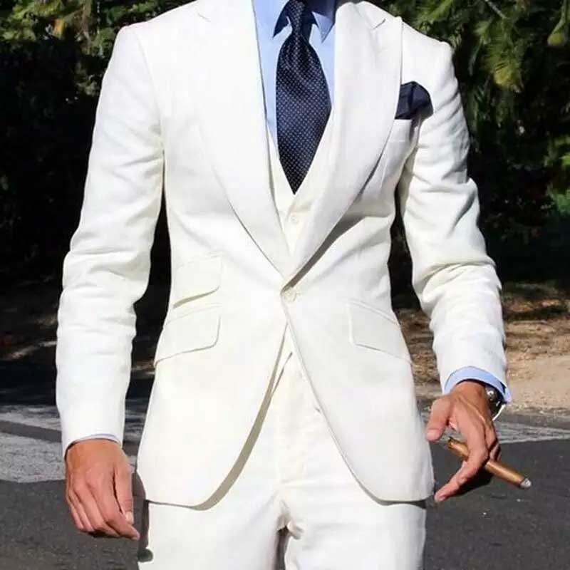 Mens Suit Ivory Linen Men Suits For Wedding Suits Blazer Slim Fit Groom Prom Custom Made Tuxedos Best Man 3Pieces Costume, Same as image
Mens Suit Ivory Linen Men Suits For Wedding Suits Blazer Slim Fit Groom Prom Custom Made Tuxedos Best Man 3Pieces Costume, Same as image