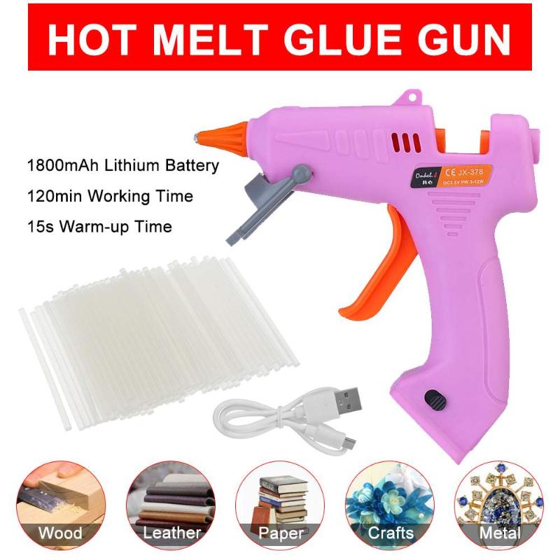 Hot Melt Glue Guns 3.6V Lithium-ion Wireless Graft Repair Heat Guns Pneumatic Home DIY Hot Glue with 100/40/20/10pcs Sticks
Hot Melt Glue Guns 3.6V Lithium-ion Wireless Graft Repair Heat Guns Pneumatic Home DIY Hot Glue with 100/40/20/10pcs Sticks