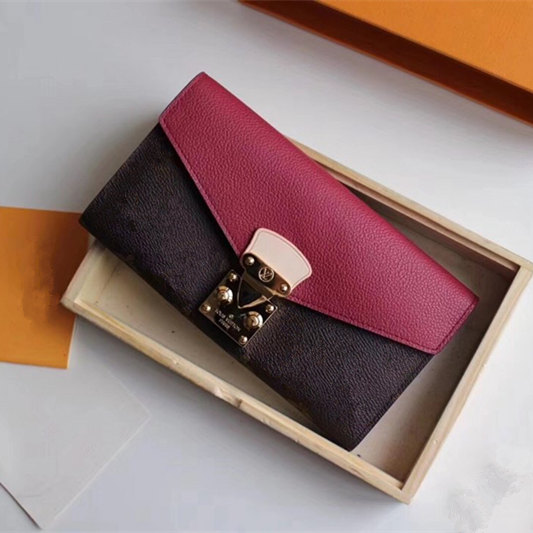 New designer wallet long purse money bag zipper pouch coin pocket multi-function buckle holder classic women wallet model M58414, Red with logo
New designer wallet long purse money bag zipper pouch coin pocket multi-function buckle holder classic women wallet model M58414, Red with logo