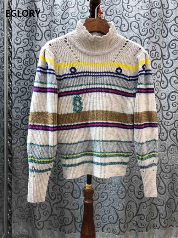 High Quality Sweaters 2020 Spring Fashion Jumpers Women Striped Patterns Knitting Long Sleeve Casual Wool Pullovers Female Tops, As pic
High Quality Sweaters 2020 Spring Fashion Jumpers Women Striped Patterns Knitting Long Sleeve Casual Wool Pullovers Female Tops, As pic