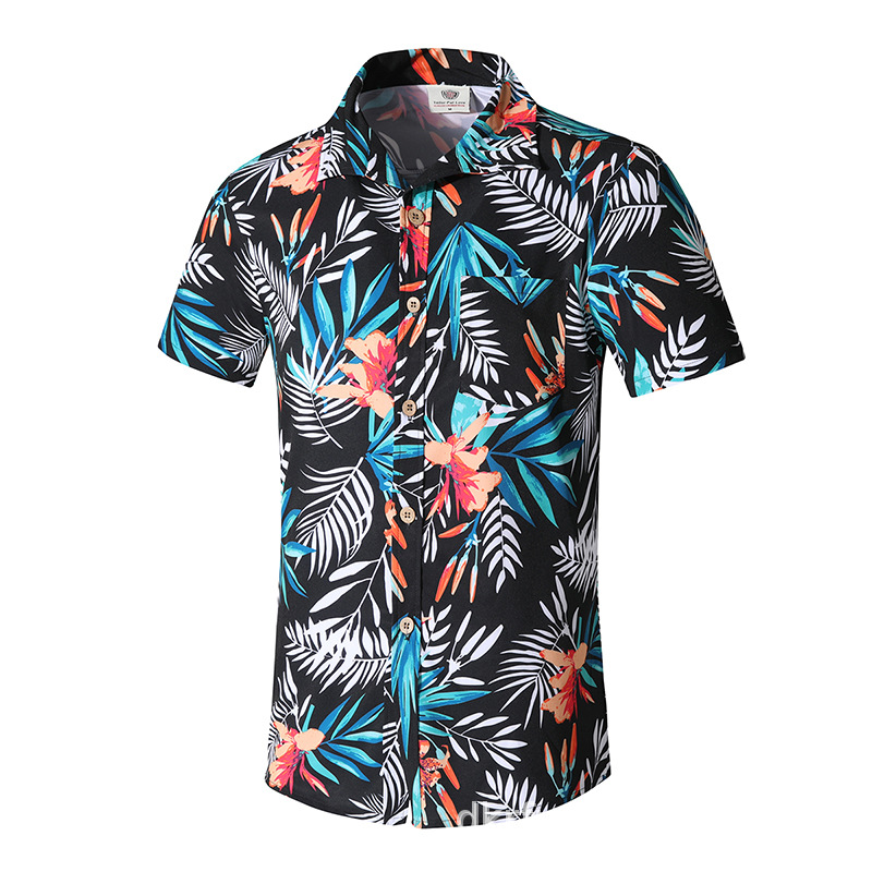 Plus Size 8XL Flower Printed Polyester Men's Beach Shirt Short Sleeve Holiday Casual Street Swimwear Men Shirts, Black
Plus Size 8XL Flower Printed Polyester Men's Beach Shirt Short Sleeve Holiday Casual Street Swimwear Men Shirts, Black