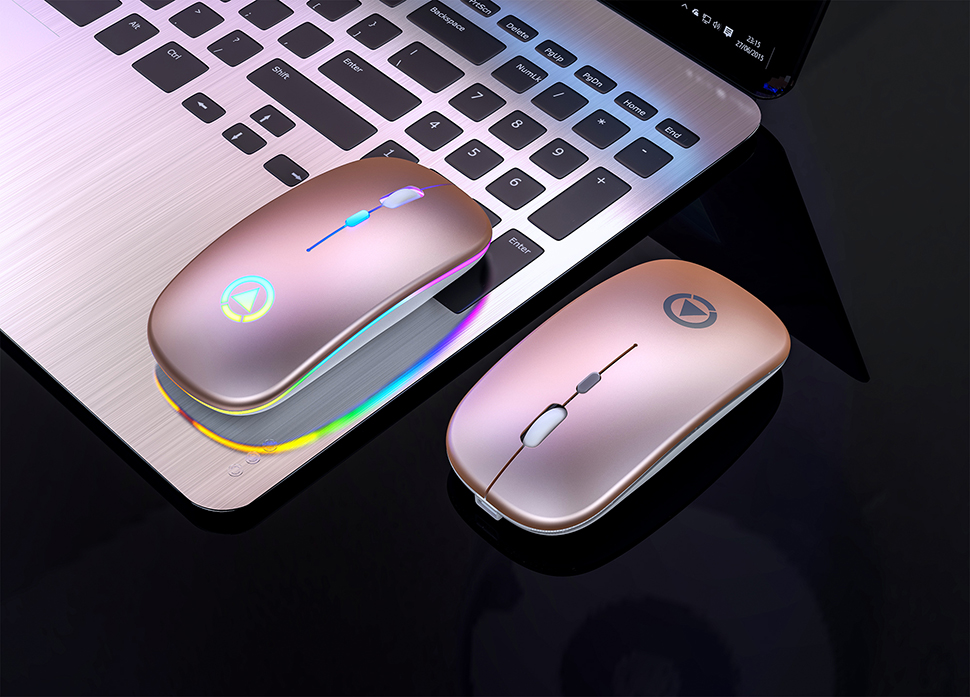 Rechargeable Mouse Wireless Silent LED Backlit Mice USB Optical Ergonomic Gaming Mouse PC Computer Mouse For Laptop Computer PC