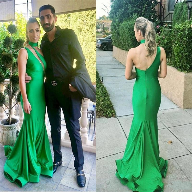 2020 Generous Halter Neckline Prom Dresses Mermaid Long Sweep Bride Party Evening Gowns Zipper Back Maid of Honor Dress, Same as image
2020 Generous Halter Neckline Prom Dresses Mermaid Long Sweep Bride Party Evening Gowns Zipper Back Maid of Honor Dress, Same as image