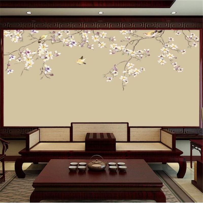 Custom wallpaper 3D mural new Chinese hand-painted flowers and birds figure living room bedroom restaurant Decorative paintings, As pic
Custom wallpaper 3D mural new Chinese hand-painted flowers and birds figure living room bedroom restaurant Decorative paintings, As pic