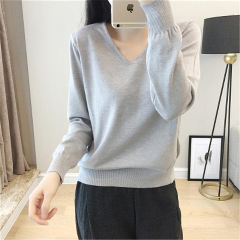 Korean Fashion Spring Fall New Sweater Women Inside Loose Pullover Long Sleeve V-neck Knit Bottoming Shirt Pullovers PZ3384, Beige
Korean Fashion Spring Fall New Sweater Women Inside Loose Pullover Long Sleeve V-neck Knit Bottoming Shirt Pullovers PZ3384, Beige