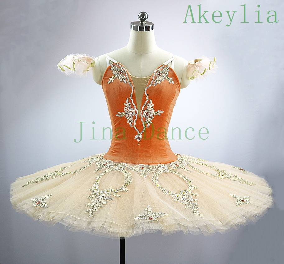Peach orange Tutu pancake Nutcracker Christmas Tutu for Girls Performance Tutus Classical Ballet Stage Costume Professional Ballet Dress
Peach orange Tutu pancake Nutcracker Christmas Tutu for Girls Performance Tutus Classical Ballet Stage Costume Professional Ballet Dress