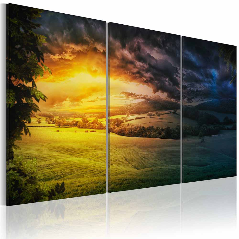 5 Panel Modern Printed Sea Wave Landscape Painting Picture Canvas Art Seascape Painting for Living Room No Frame No Frame Gift Oil Picture P