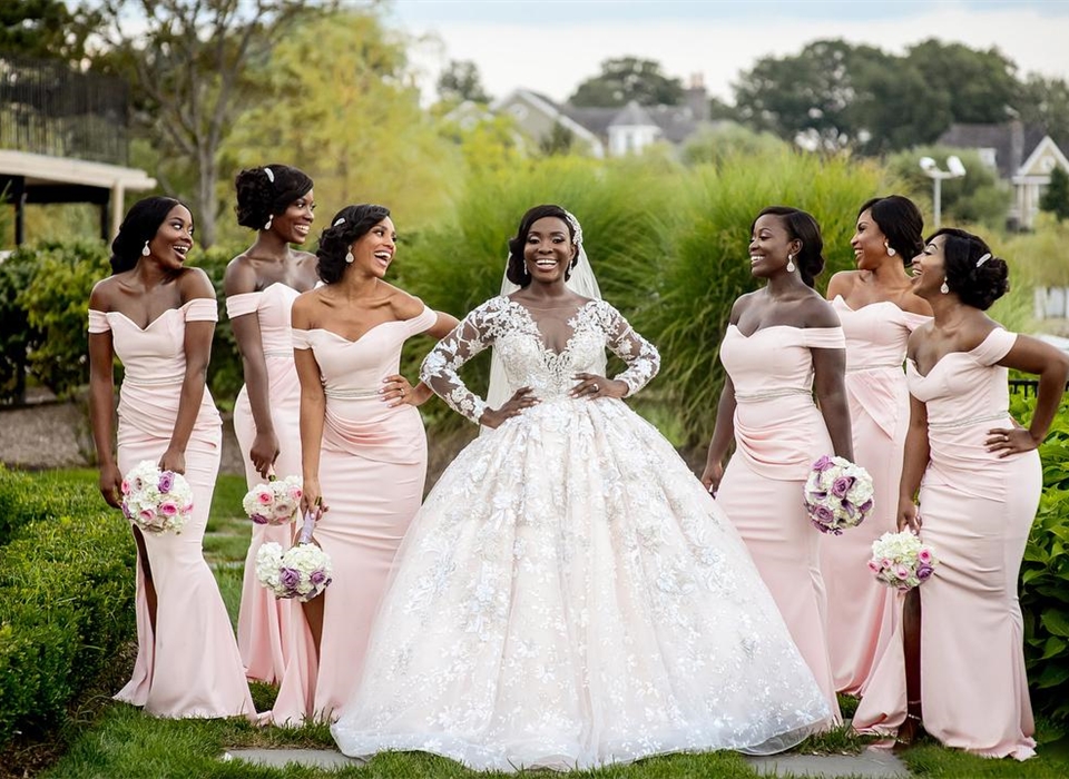 African Black Girls Bridesmaid Dresses Mermaid Off Shoulder Maid Of Honor Gowns Wedding Guest Party Dresses Custom Made BD8917