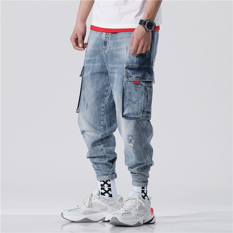 Harajuka Hip Hop Pockets Vintage Cowboy Cargo Harem Pants Ankle Length Loose Casual Jogging Trousers Plus Size 28-42 Streetwear, Style2
Harajuka Hip Hop Pockets Vintage Cowboy Cargo Harem Pants Ankle Length Loose Casual Jogging Trousers Plus Size 28-42 Streetwear, Style2