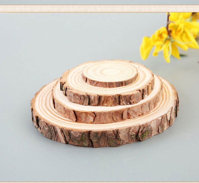 Wholesale-6 coasters wood slices, wood coasters, reclaimed willow wood coasters, set of 6 coasters 6cm 8cm 12cm 14cm