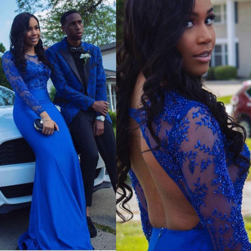 African Long Sleeve Cheap Long Backless Prom Dresses Floral Appliques Illusion Evening Dresses Custom Made Vestido Party Formal Gowns, Dark red
African Long Sleeve Cheap Long Backless Prom Dresses Floral Appliques Illusion Evening Dresses Custom Made Vestido Party Formal Gowns, Dark red