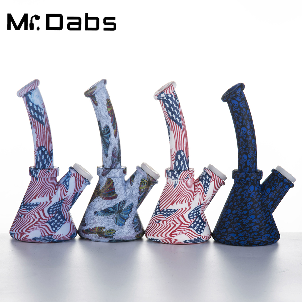 Silicone Water Pipe 14mm Female 6.5 Inch Smoking Accesories Bong Dab Rigs with Silicone Down Stem and Glass Bowl
Silicone Water Pipe 14mm Female 6.5 Inch Smoking Accesories Bong Dab Rigs with Silicone Down Stem and Glass Bowl