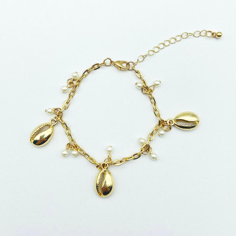 Personalized New Design Gold Color Alloy Shell Charm Chains Bracelet Bohemian Beach Style Jewelry Accessories For Women
Personalized New Design Gold Color Alloy Shell Charm Chains Bracelet Bohemian Beach Style Jewelry Accessories For Women