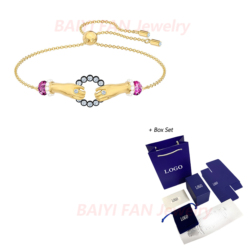 Other Bracelets Fashion Jewelry SWA TAROT MAGIC Bracelet Exquisite Symbol Hand Shape Crystal Elegant Women Engagement Gift
Other Bracelets Fashion Jewelry SWA TAROT MAGIC Bracelet Exquisite Symbol Hand Shape Crystal Elegant Women Engagement Gift