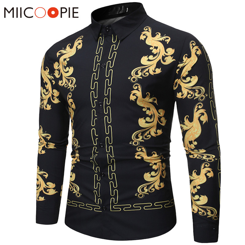 Floral Shirt Men Fashion Casual Luxury Royal Court Long Sleeve Printed Shirts Men Dress Social Business Chemise Homme Streetwear MX200518, Tx43-black
Floral Shirt Men Fashion Casual Luxury Royal Court Long Sleeve Printed Shirts Men Dress Social Business Chemise Homme Streetwear MX200518, Tx43-black