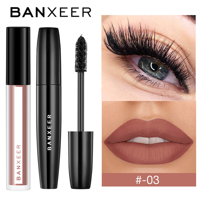 BANXEER Makeup Sets cosmetics 2pcs Lipgloss + Mascara 4D Waterproof Liquid Lipstick Extension Eyelash Makeup Kits
BANXEER Makeup Sets cosmetics 2pcs Lipgloss + Mascara 4D Waterproof Liquid Lipstick Extension Eyelash Makeup Kits