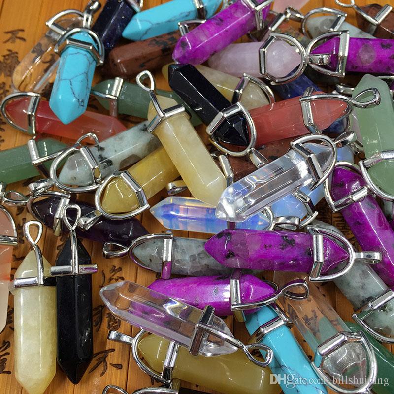Bullet Shape Natural Stone Pendant Real Amethyst Women Men Chakra Gem Stones Quartz Crystal For necklace Jewelry Findings Components
Bullet Shape Natural Stone Pendant Real Amethyst Women Men Chakra Gem Stones Quartz Crystal For necklace Jewelry Findings Components