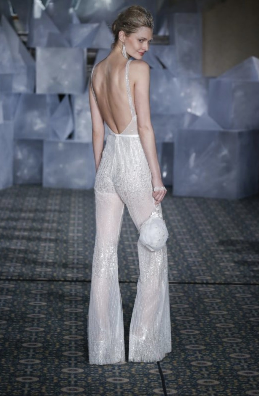 2019 Mira Zwillinger Prom Dresses Fashion Jumpsuit Illusion Sexy Backless Sequins Evening Gowns Custom Made Sash Special Occasion Dress
