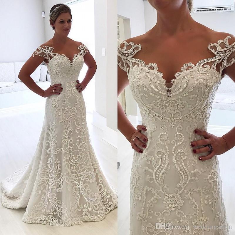 White Off the Shoulder Mermaid Wedding Dresses Lace Appliques Beading Garden Wedding Gown Satin Sweep Train Country Bridal Dress
White Off the Shoulder Mermaid Wedding Dresses Lace Appliques Beading Garden Wedding Gown Satin Sweep Train Country Bridal Dress