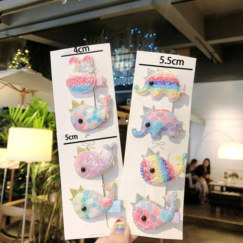 2PCS/Set Girls Cute Cartoon Elephant Whale Hairpins Children Sweet Headband Hair Clip Barrettes Kids Hair Accessories New
2PCS/Set Girls Cute Cartoon Elephant Whale Hairpins Children Sweet Headband Hair Clip Barrettes Kids Hair Accessories New