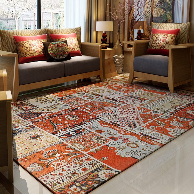 Bohemia Ethnic Style Carpets Living Room Bedroom Blending Rugs European And American Sofa Coffee Table Mat Anti-skid Floor Rug
Bohemia Ethnic Style Carpets Living Room Bedroom Blending Rugs European And American Sofa Coffee Table Mat Anti-skid Floor Rug