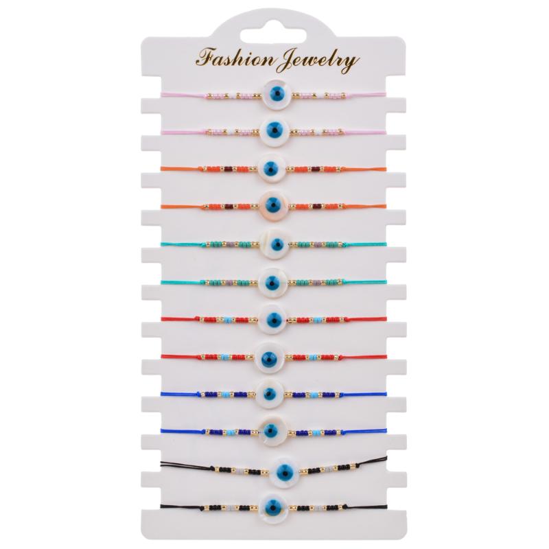 Adjustable Evil Eyes Beads Braided Bracelet For Women Girl Lucky Friendship Handmade Charm Chains Bracelet Set Jewelry 12pcs/lot
Adjustable Evil Eyes Beads Braided Bracelet For Women Girl Lucky Friendship Handmade Charm Chains Bracelet Set Jewelry 12pcs/lot