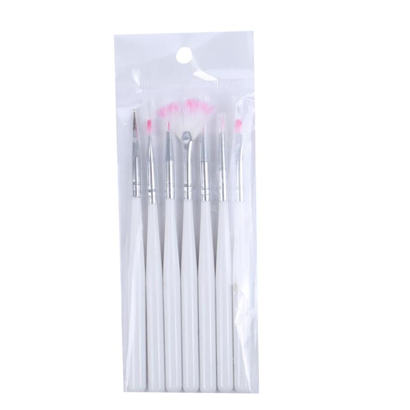 2019 New 7Pcs Professional Manicure UV Gel Nail Brush Pen White Acrylic Nail Art Liner Painting Drawing Brush Phototherapy Tools
2019 New 7Pcs Professional Manicure UV Gel Nail Brush Pen White Acrylic Nail Art Liner Painting Drawing Brush Phototherapy Tools