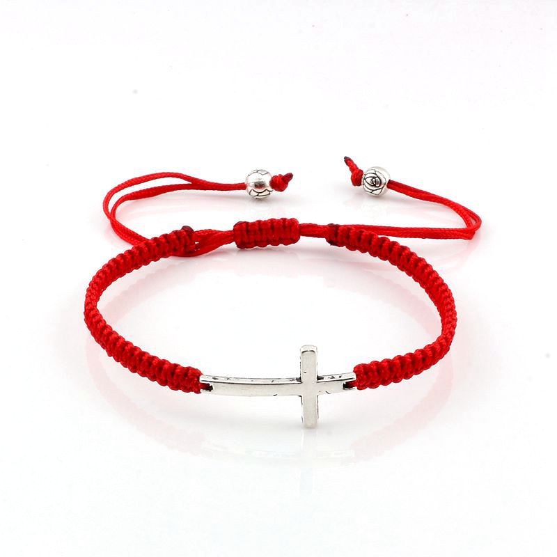 10Pcs /lots Europe and America Antique silver Tone Alloy cross Adjustable red Cord Wrist Bracelet Hand-woven Bracelets C-55
10Pcs /lots Europe and America Antique silver Tone Alloy cross Adjustable red Cord Wrist Bracelet Hand-woven Bracelets C-55