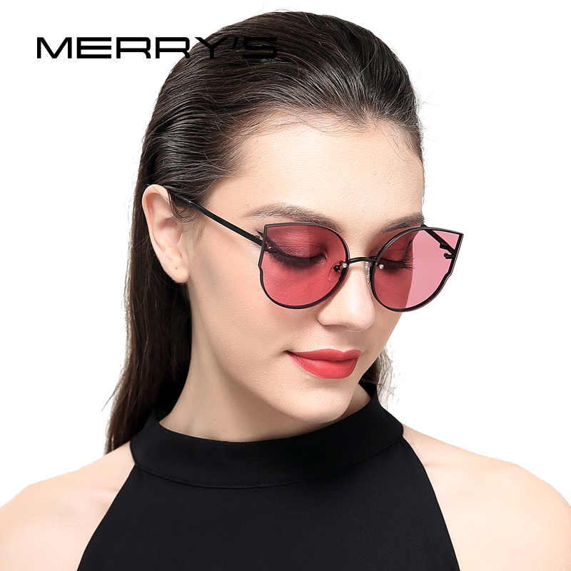 MERRYS Women Classic Brand Designer Cat Eye Sunglasses Rimless Metal Frame Sun Glasses S8099
MERRYS Women Classic Brand Designer Cat Eye Sunglasses Rimless Metal Frame Sun Glasses S8099