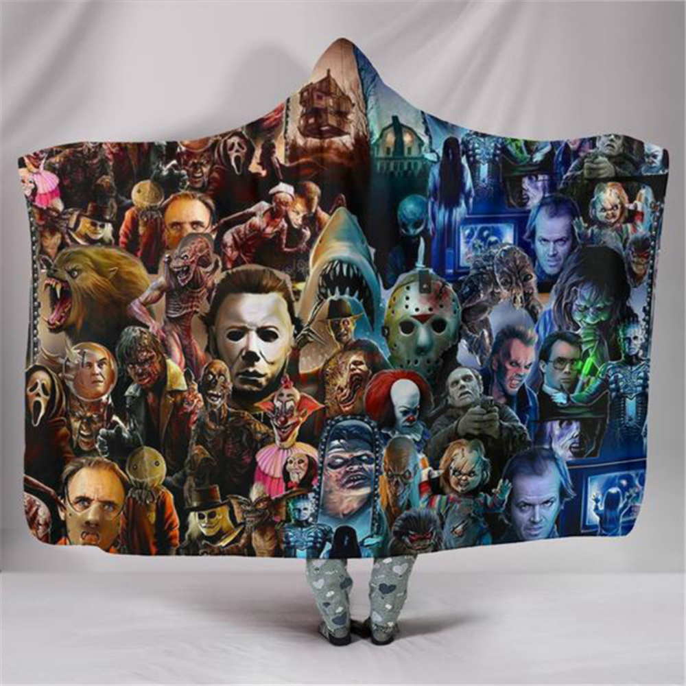Horror Hooded Blanket For Home Travel Picnic 3D Printed Portable Fleece Blanket Wearable Warm Throw For Adults Childs
Horror Hooded Blanket For Home Travel Picnic 3D Printed Portable Fleece Blanket Wearable Warm Throw For Adults Childs