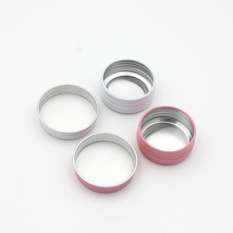 15ml Metal Aluminium Bottle Tins Lip Balm Containers Empty Jars Screw Top Tin Cans White Gold Black