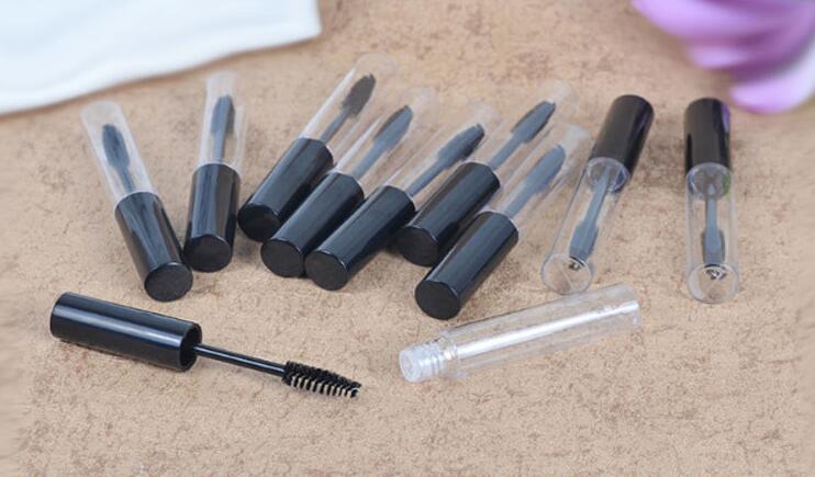 Empty Black Eyelash Tube Mascara Cream Vial Container 1ml 2ml 3ml 10mL Fashionable Refillable Bottles Makeup Tool Accessories