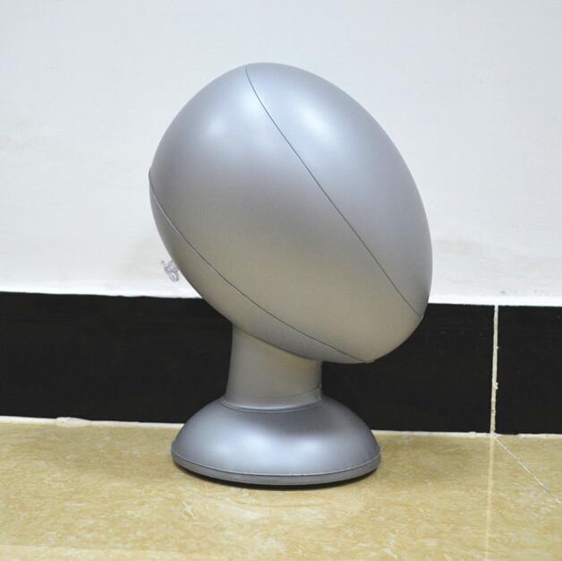 3pc/Lot Pvc Silver Head Sewing Mannequin Transparent Inflatable Hat Display Props Jewelry Stand Headgear Inflation Hat Support Cloth Mold Cap A463