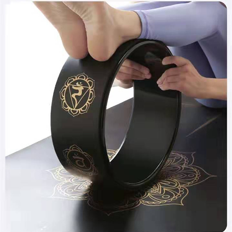 Yoga Wheel PU Black Gold Printed Yoga Circle Back Leg Fitness Bodybuilding Pilates Workout Equipment Gym Stretching Tool
Yoga Wheel PU Black Gold Printed Yoga Circle Back Leg Fitness Bodybuilding Pilates Workout Equipment Gym Stretching Tool
