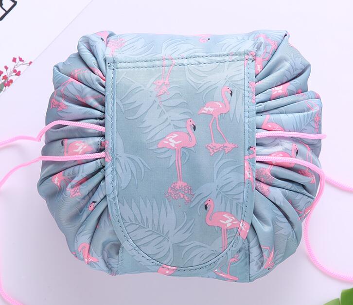Drawstring Cosmetic Bag Fashion Travel Makeup Bag Organizer Make Up Case Storage Pouch Beauty Kit Box Wash Bag