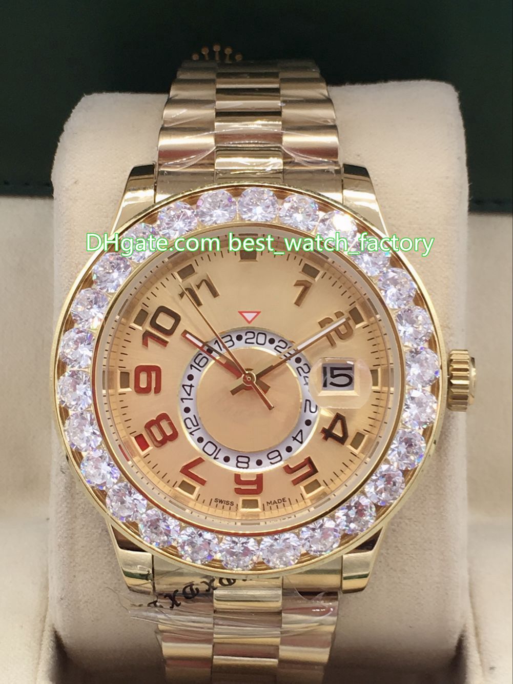 10 Style Topselling Top Quality 42mm Sky-Dweller 326938 GMT Workin Diamond Beze 18k Gold Asia 2813 Movement Automatic Mens Watch Watches, Box papers add to cart
10 Style Topselling Top Quality 42mm Sky-Dweller 326938 GMT Workin Diamond Beze 18k Gold Asia 2813 Movement Automatic Mens Watch Watches, Box papers add to cart