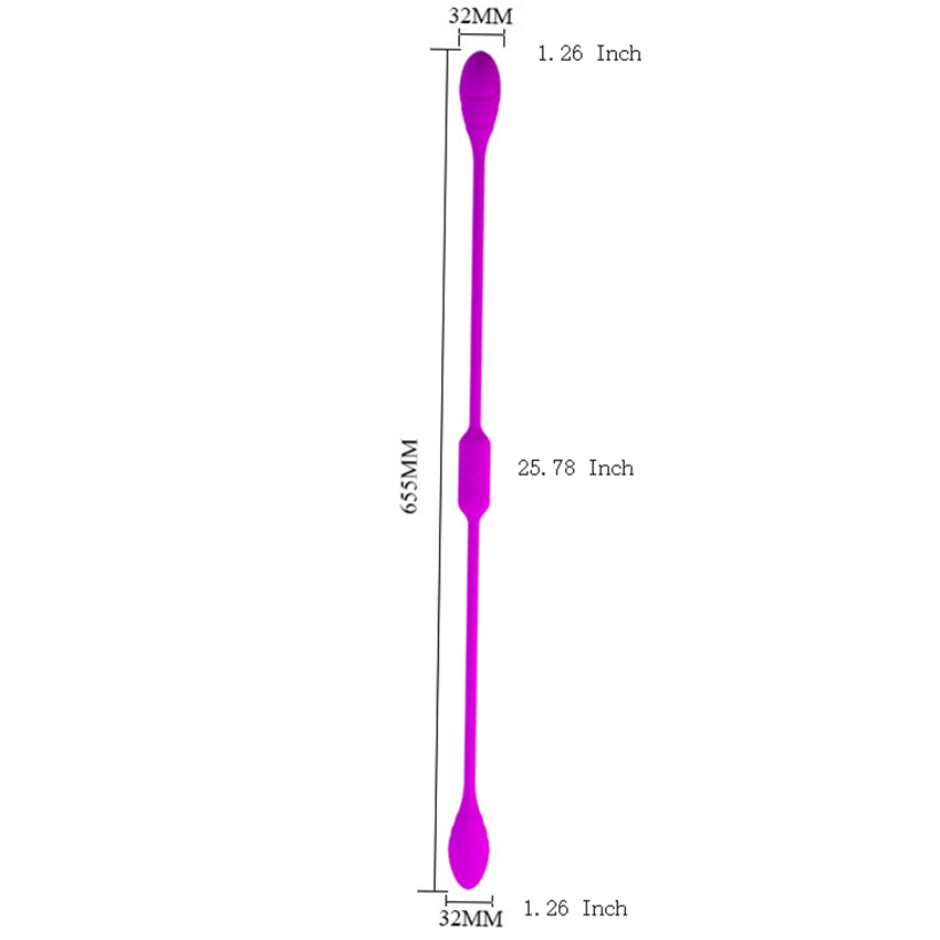 Powerful 12 Frequency Vibrating Two Ended Bullet Clitoris Vibrator, Super Long Double Head Sex Toys Vibrators for Women Partners Y200409